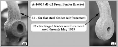 A-16025 d1—d2 Fender Brackets at Fender Bead