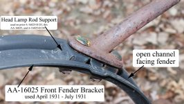 AA-16025 Front Fender Bracket