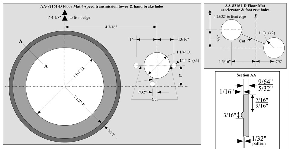 AA-82161-D Floor Mat Detail