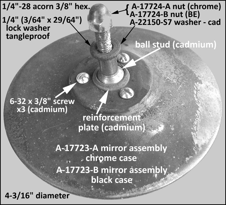 A-17723-B Mirror Assembly - external view