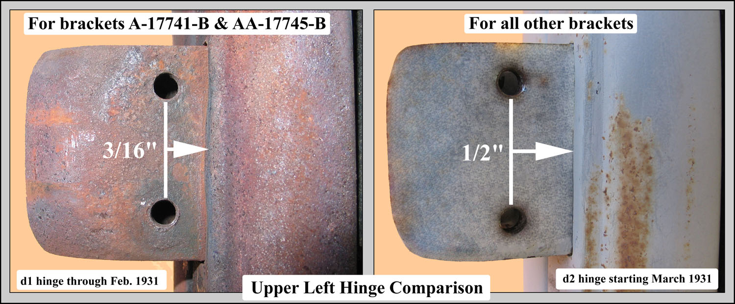 Upper Left Hinge d1 & d2